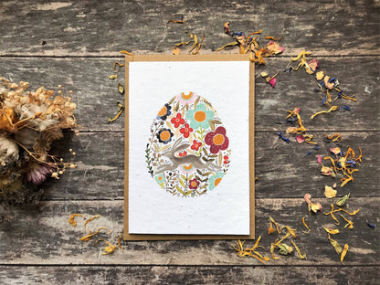 Leaping Hare Plantable Easter Card