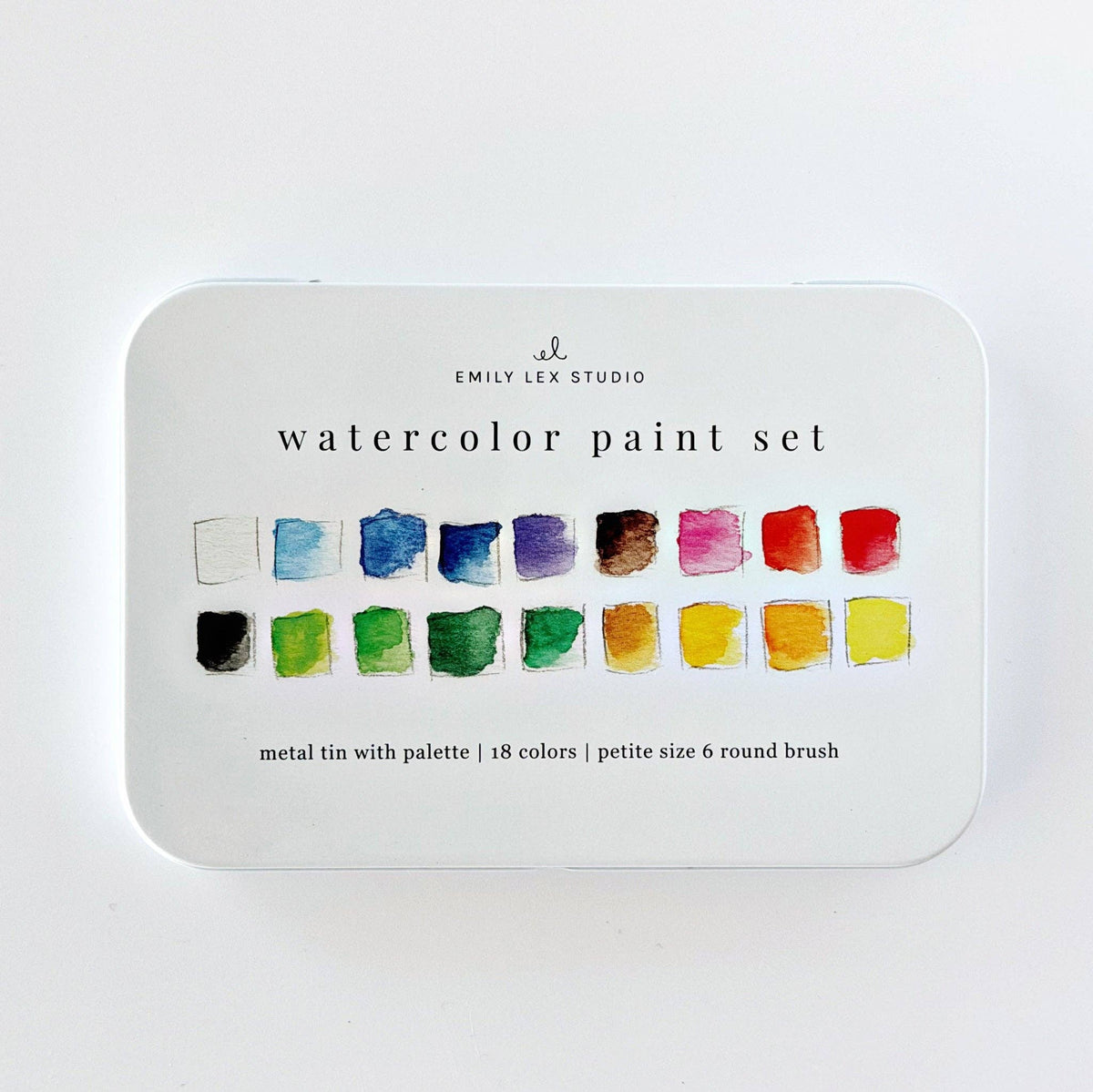 Watercolour Paint Set 18 Colours with Brush Included