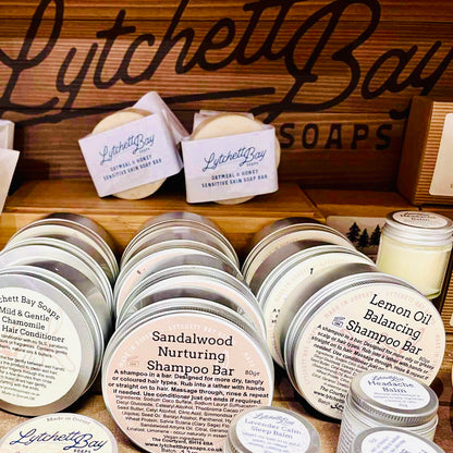 Sandalwood Nurturing Hair Shampoo Bar In Tin