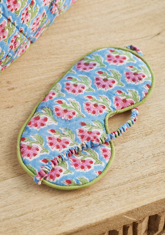 Reversible Indian Block Print Cotton Eye Mask