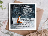 Hope Greeting Card - Fox Under The Moon