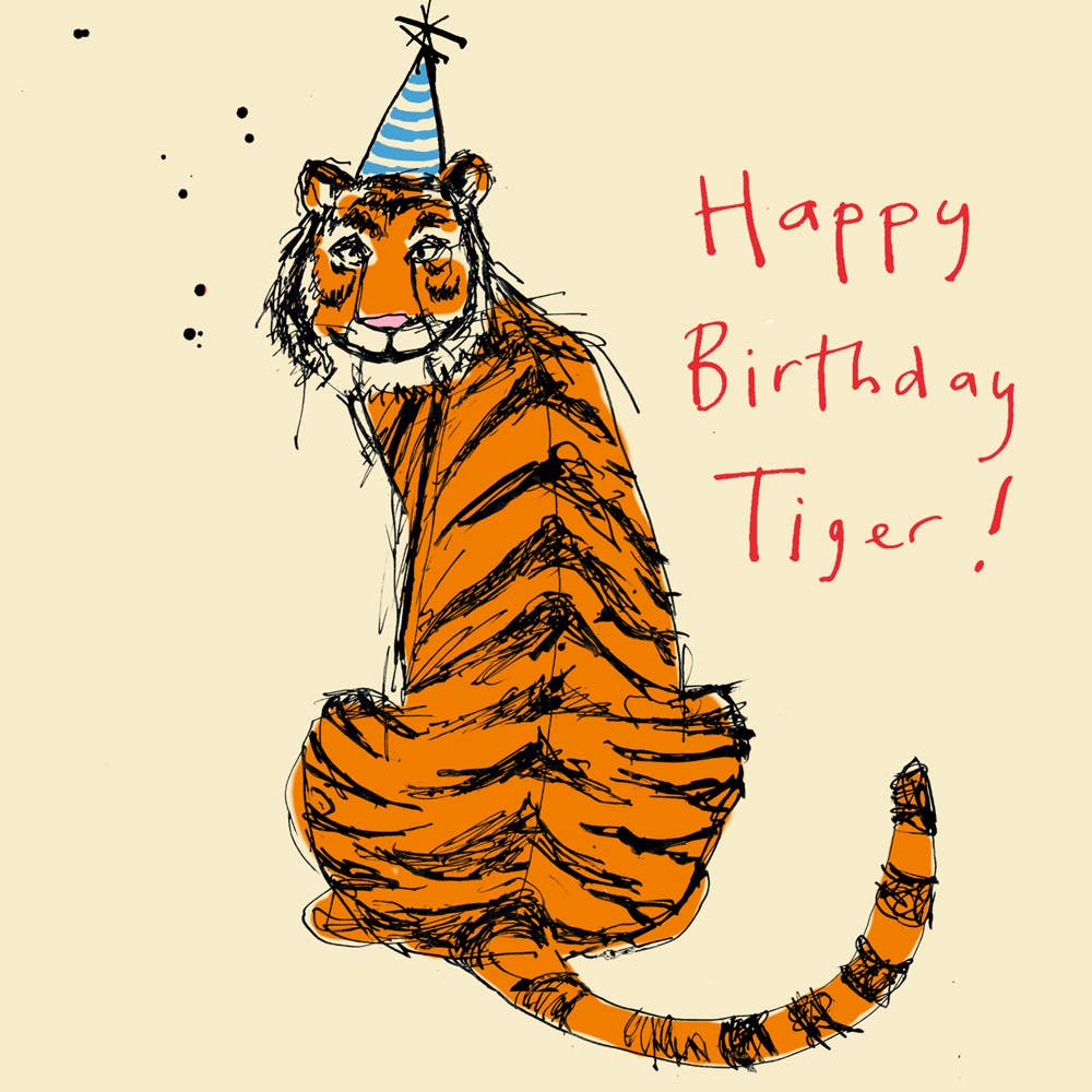 'Happy Birthday Tiger!' Birthday Card