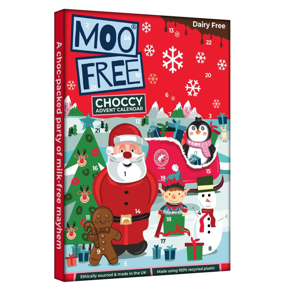 Moo Free 'Milk' Advent Calendar

Discover a daily vegan delight with our Moo Free 'Milk' Advent Calendar. Each day offers a new door to open and a new vegan chocolate treat, perfect for the holiday season.

Suitable for vegans
Made in the UK
Ethically sourced chocolate
Made from 100% recycled plastics
