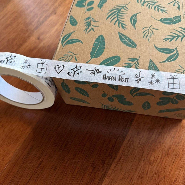 Happy Post Thin White Paper Tape