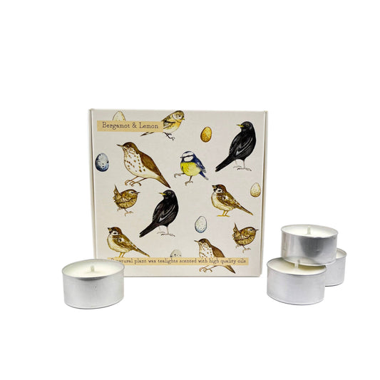 British Birds Scented Tealights - Bergamot & Lemon