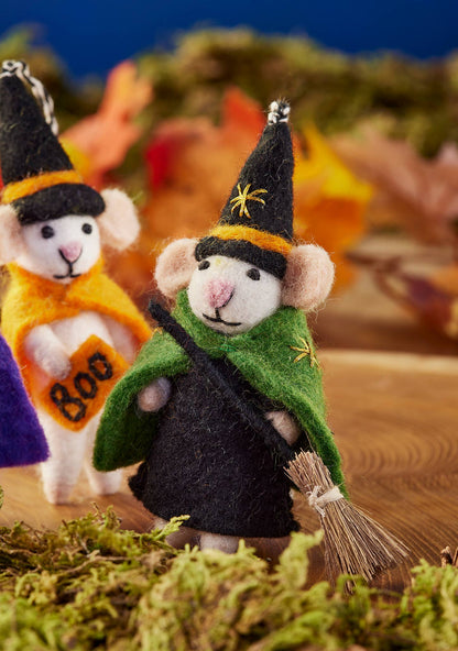 Felt Halloween Mouse Decoration