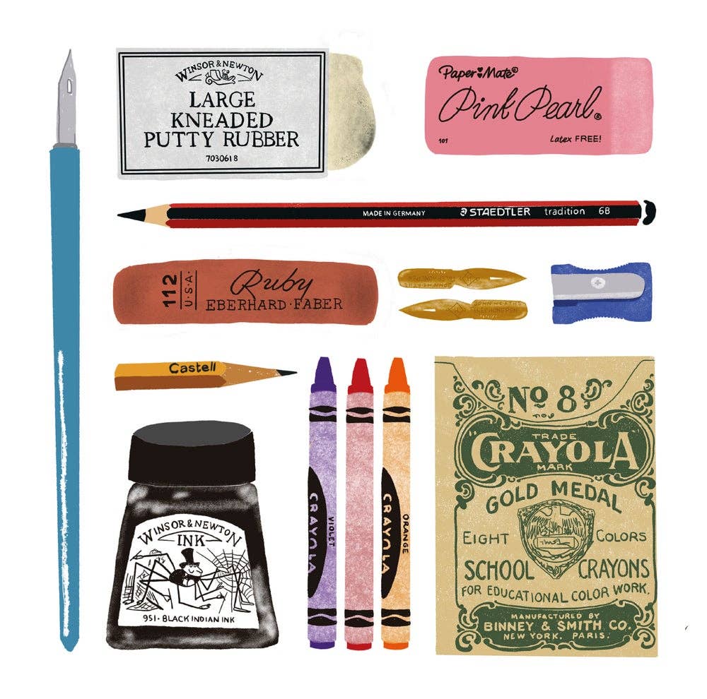 Artist Materials Greeting Card