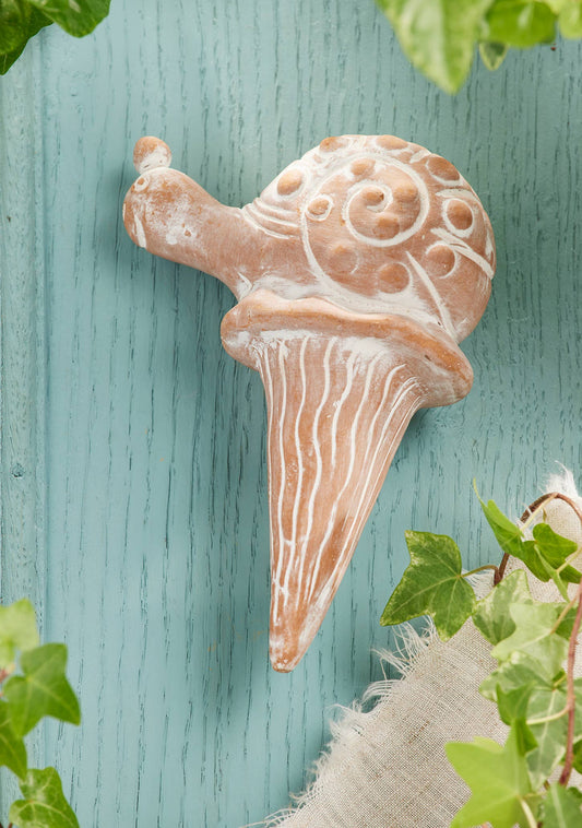 Terracotta Snail Plant Watering Spike