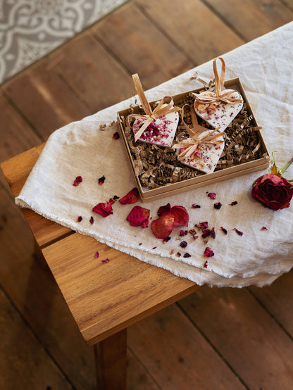 Individual Rose Heart Scented Decoration