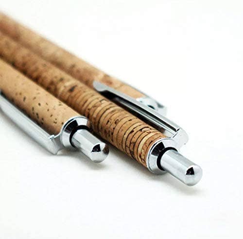 Striped Eco Cork Pen With Refill
