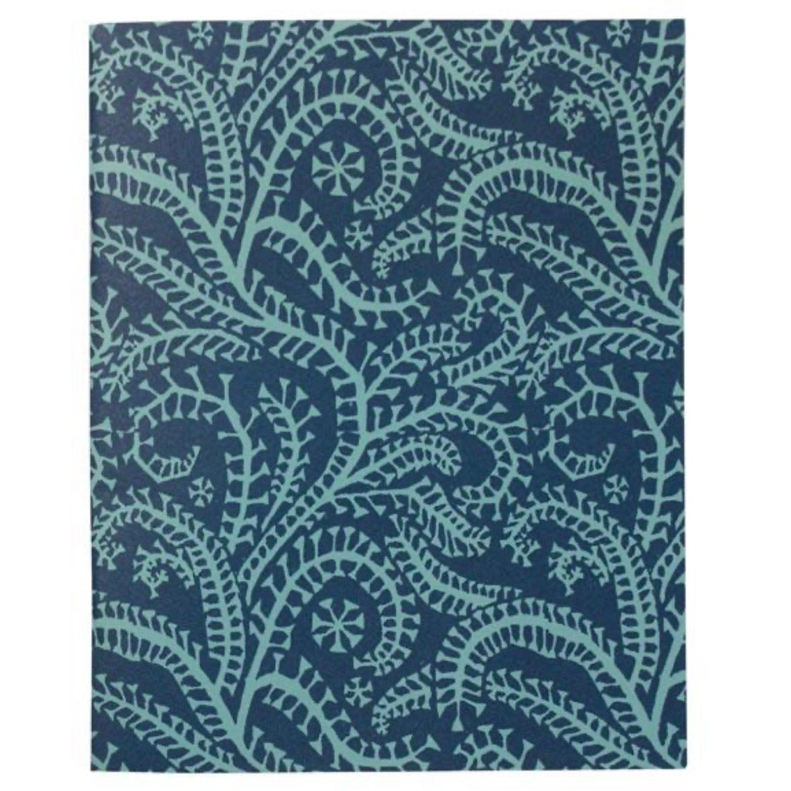 Exercise Book Seaweed Paisley Cyanotype