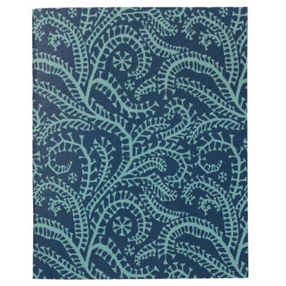 Exercise Book Seaweed Paisley Cyanotype