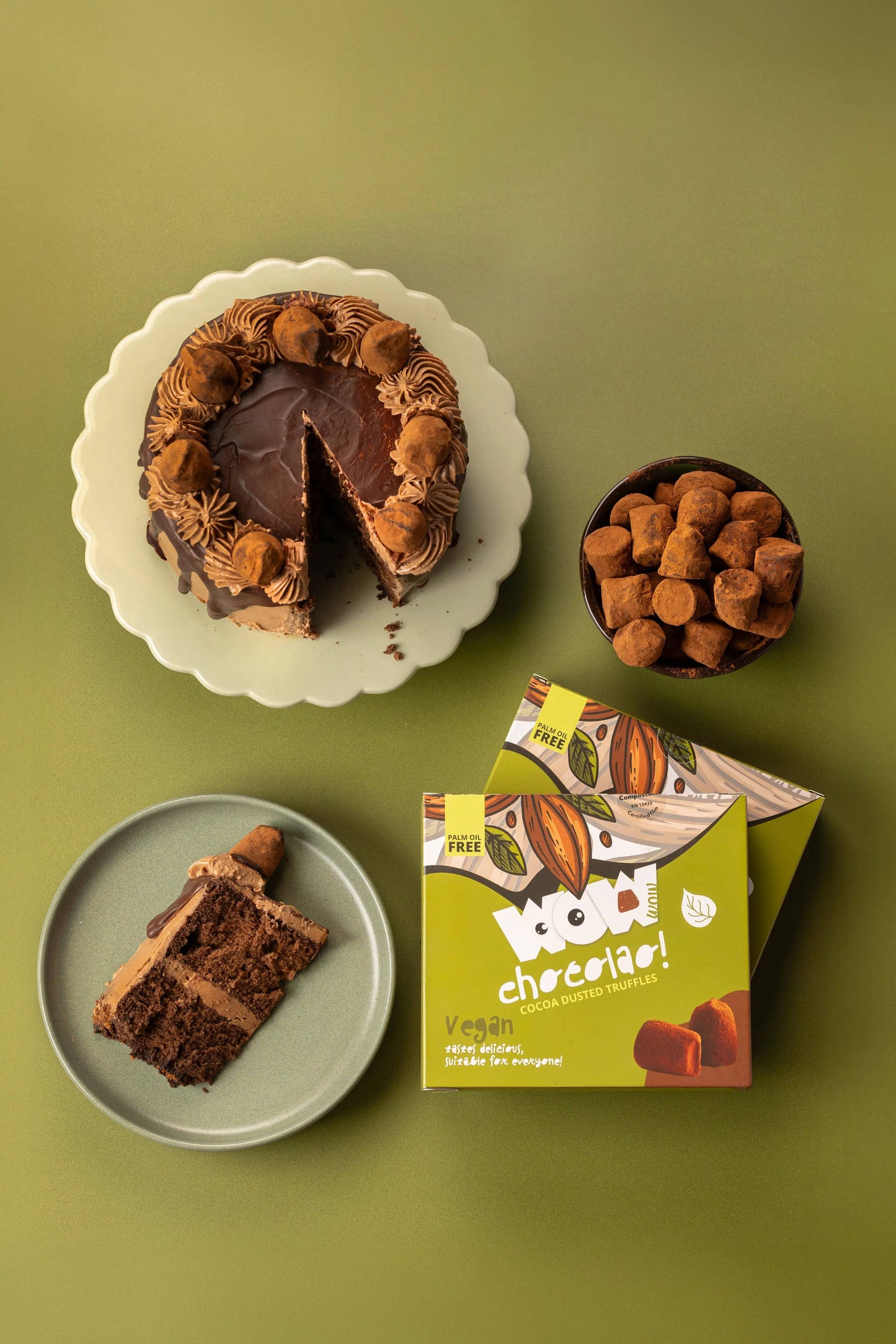 Wow Chocolao! Vegan Cocoa Dusted Luxury French Chocolate Truffles