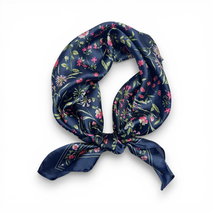 Floralia Silk Touch Neckerchief Bandana Scarf