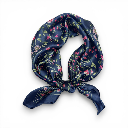 Floralia Silk Touch Neckerchief Bandana Scarf