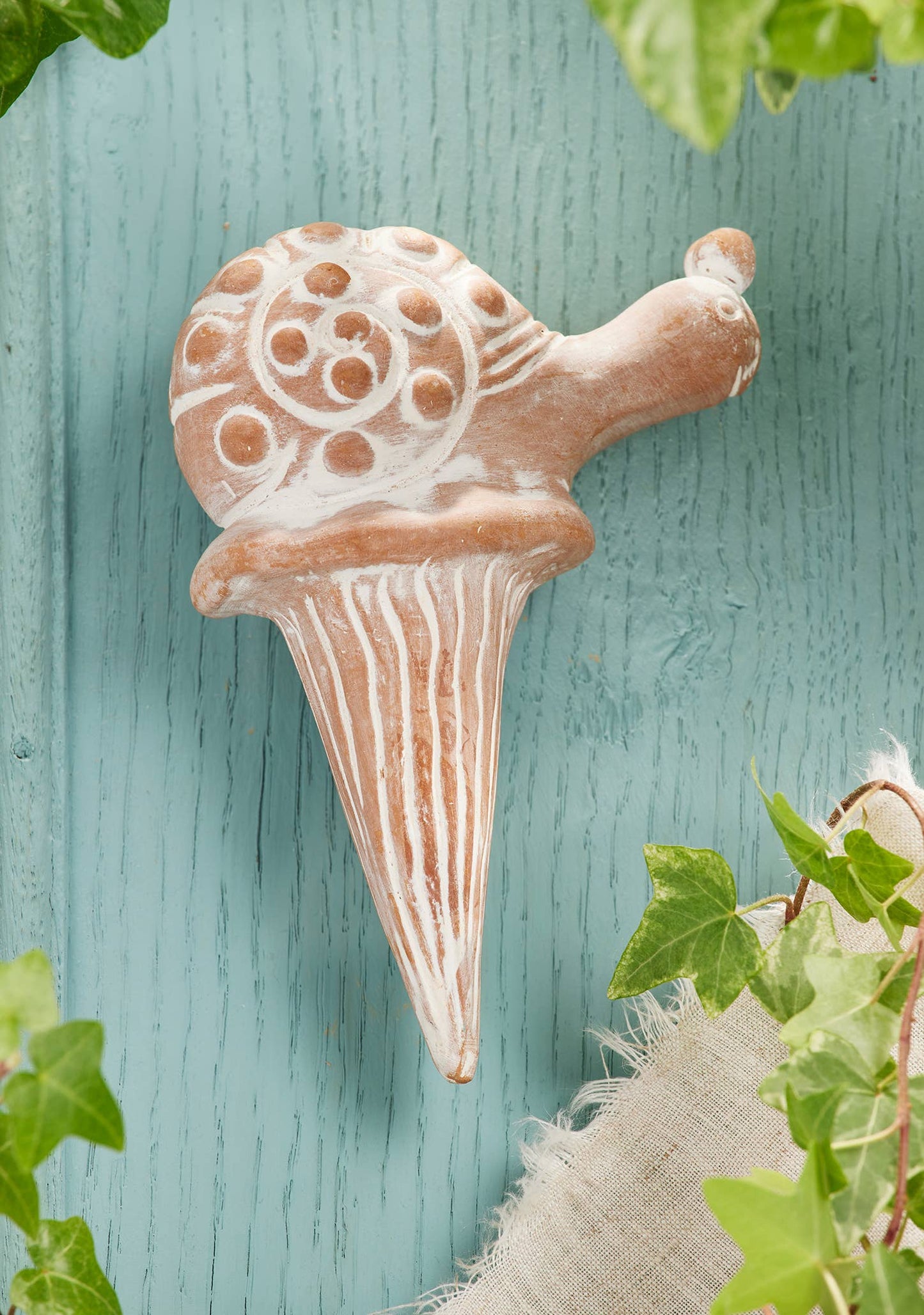 Terracotta Snail Plant Watering Spike