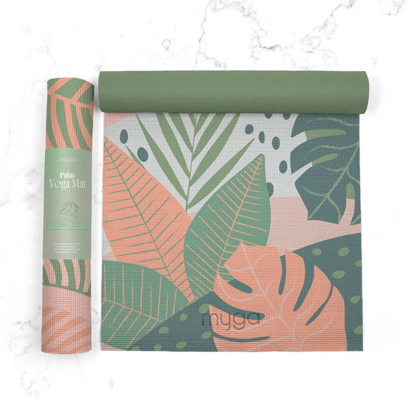 Palm Print Yoga Mat