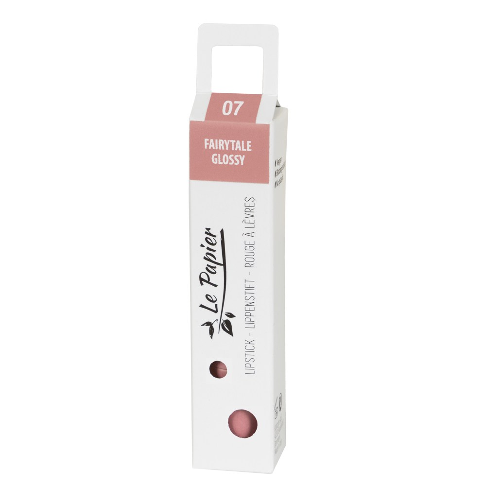 Plastic Free Glossy Lipstick in Paper Tube - Fairytale 07