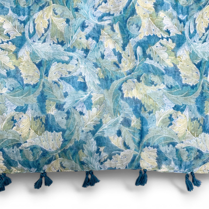 Feather Leaves Floral Print Scarf
