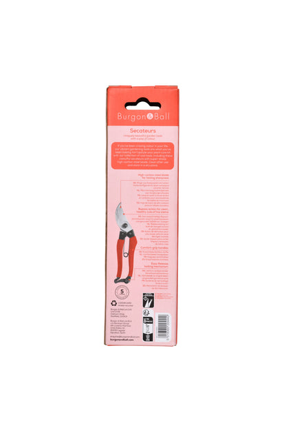 Razorsharp Heavy Duty Red Bypass Secateurs