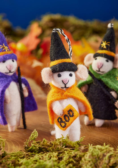 Felt Halloween Mouse Decoration