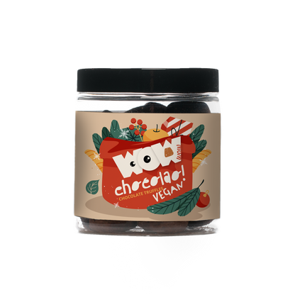 Luxury Cacao Dusted Vegan Chocolate Truffles 130g Gift Jar