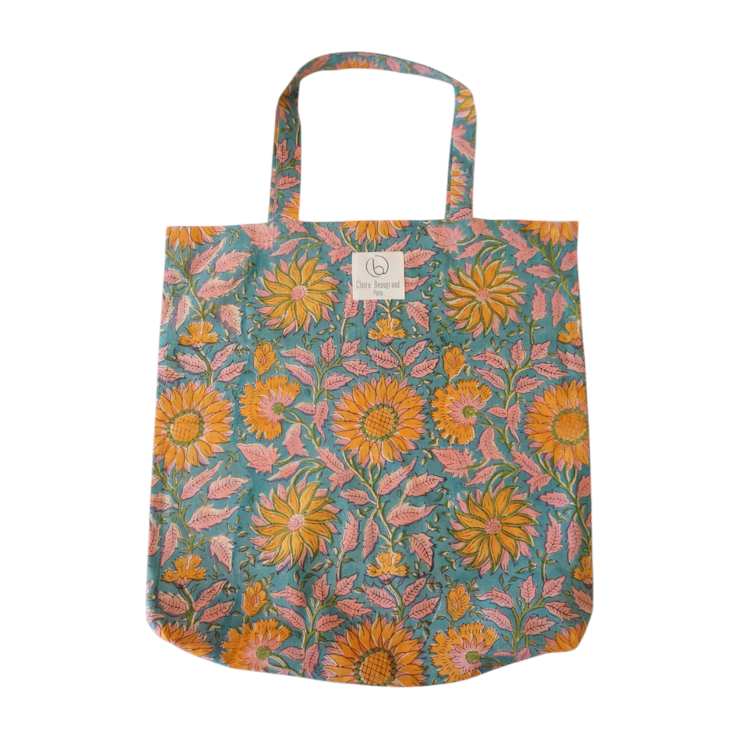 Floral Printed Cotton Tote Bag