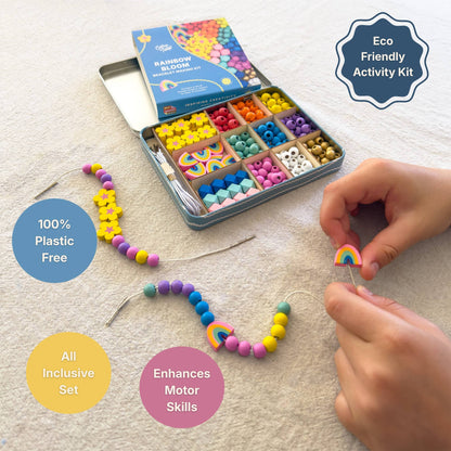 Cotton Twist Rainbow Bloom Bracelet Making Kit