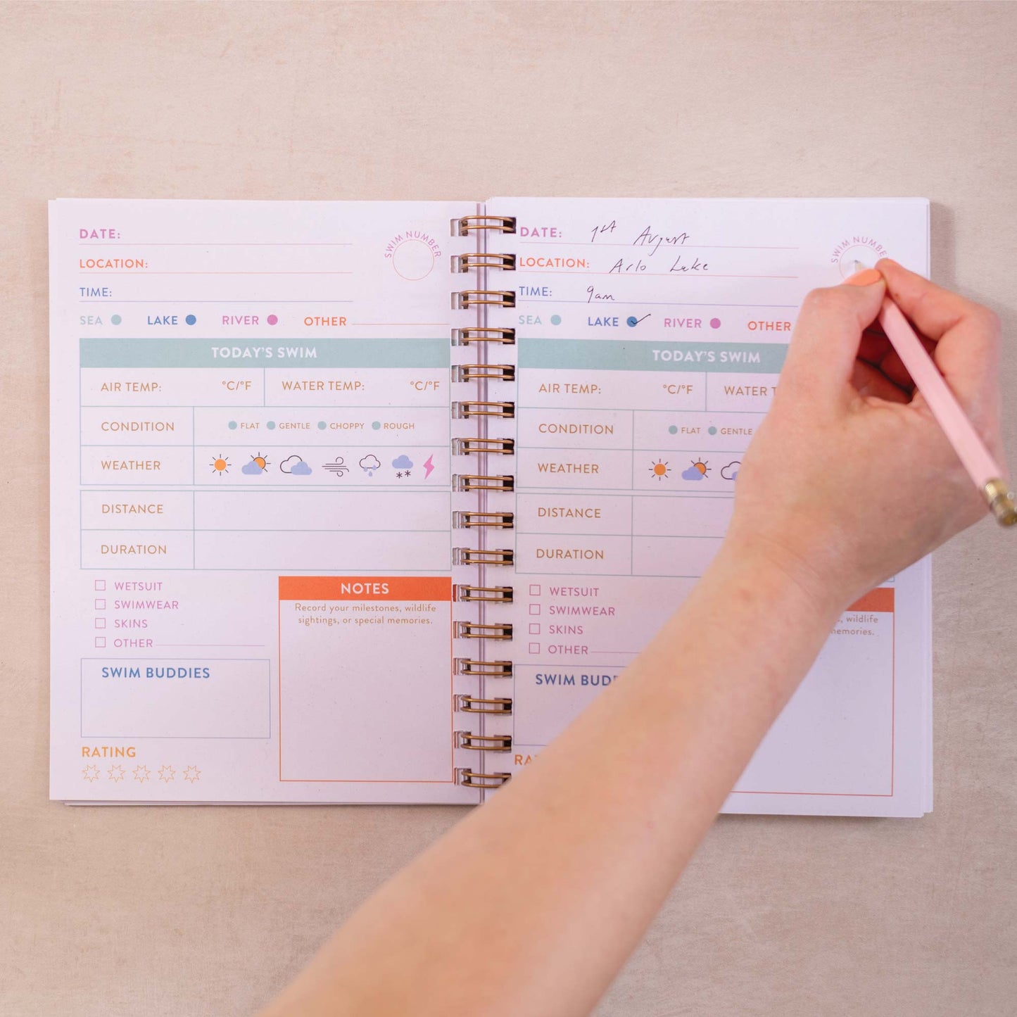 Wild Swim Hardback Journal