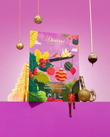 Divine Chocolate Fairtrade Dark Chocolate Advent Calendar