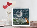 ‘Resilient’ Greeting Card - Fox Under The Moon