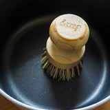 Wooden Pot Brush - Stiff Coir Bristle