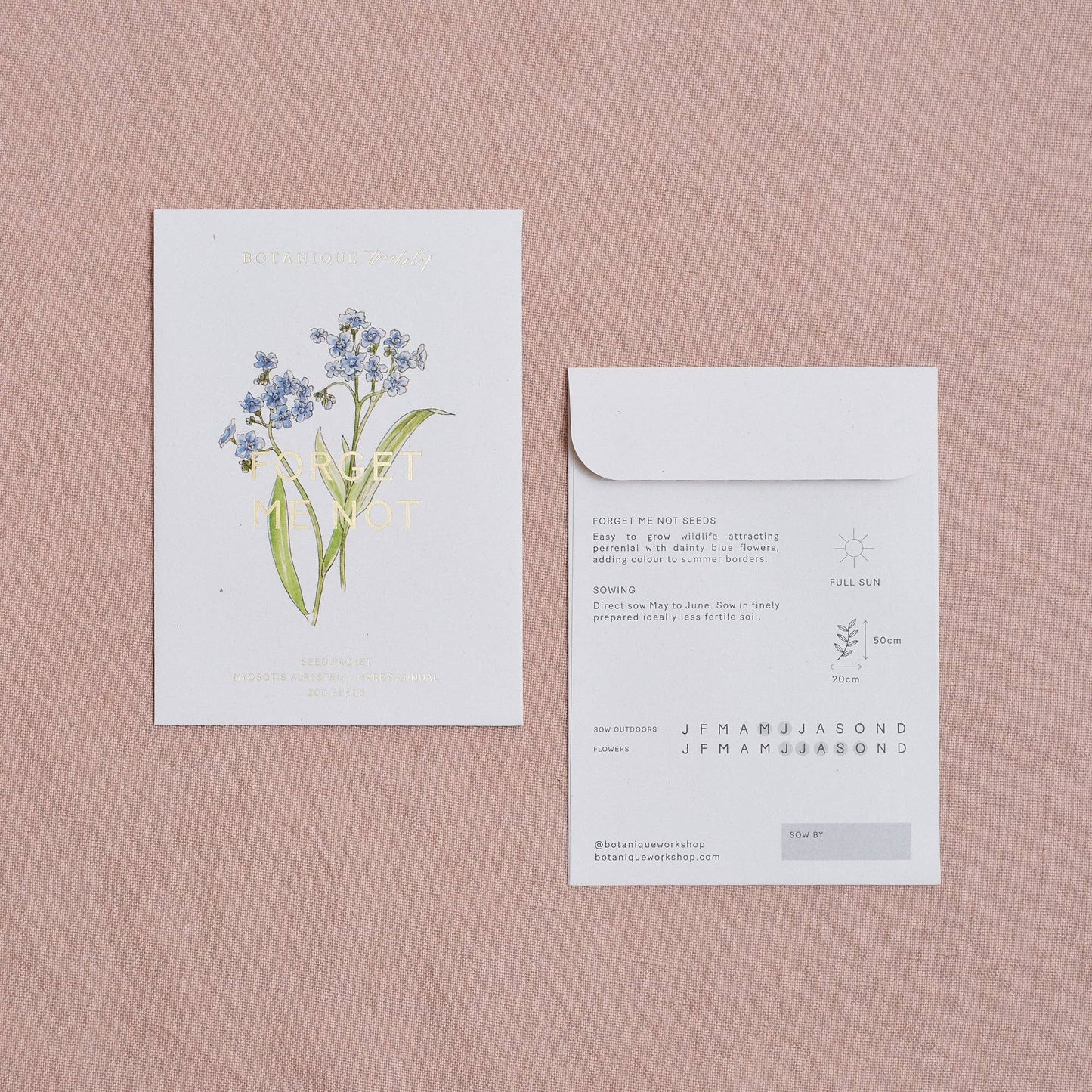'Forget Me Not' Garden Lover's Gift Seed Packet