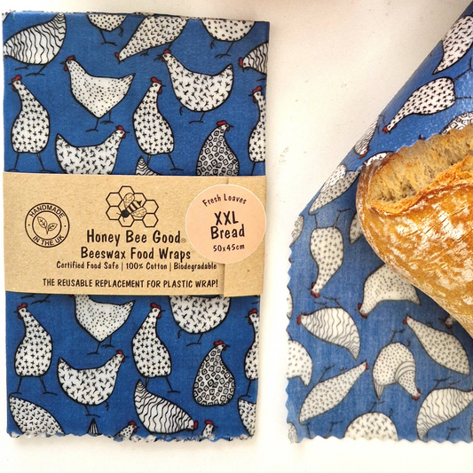 Extra Large Beeswax Bread Wrap - Blue Hen