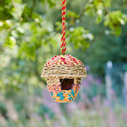 Handmade Acorn Recycled Cotton Birdhouse