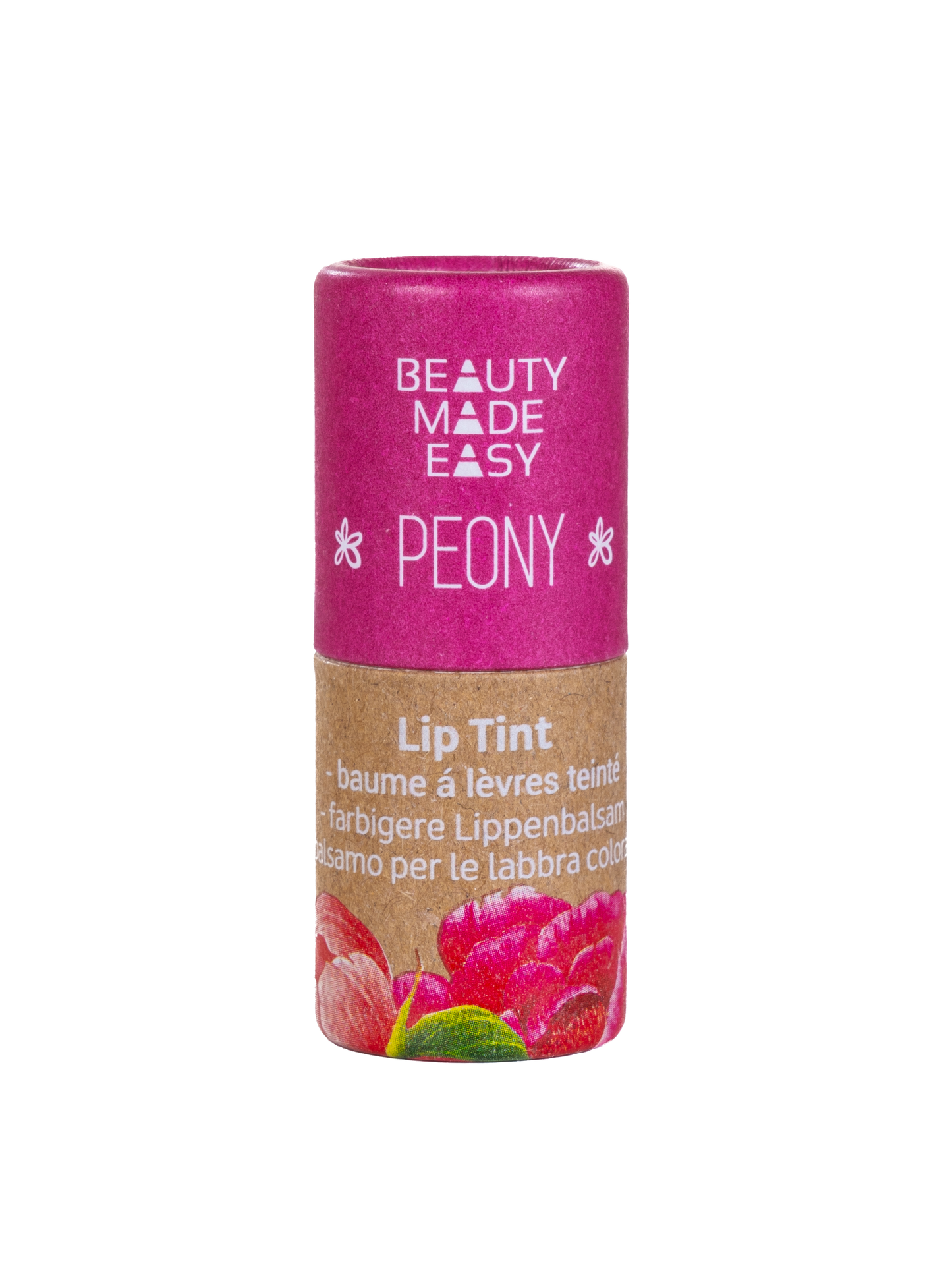 Vegan Tinted Lip Balm - PEONY