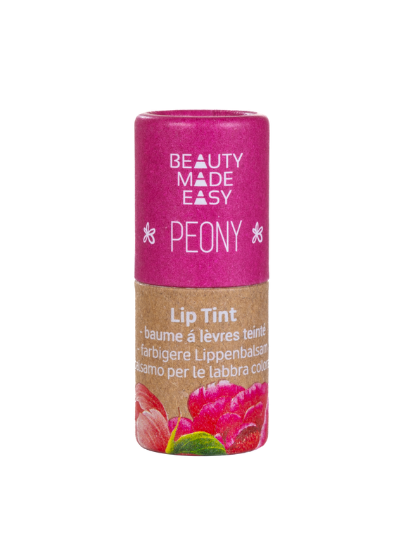 Vegan Tinted Lip Balm - PEONY