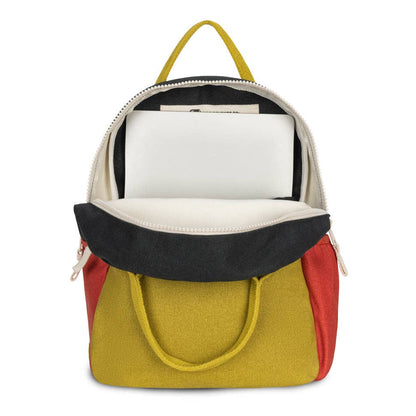 Fluf B Pack Jr - Organic Cotton Kids Backpack Carbon Cactus