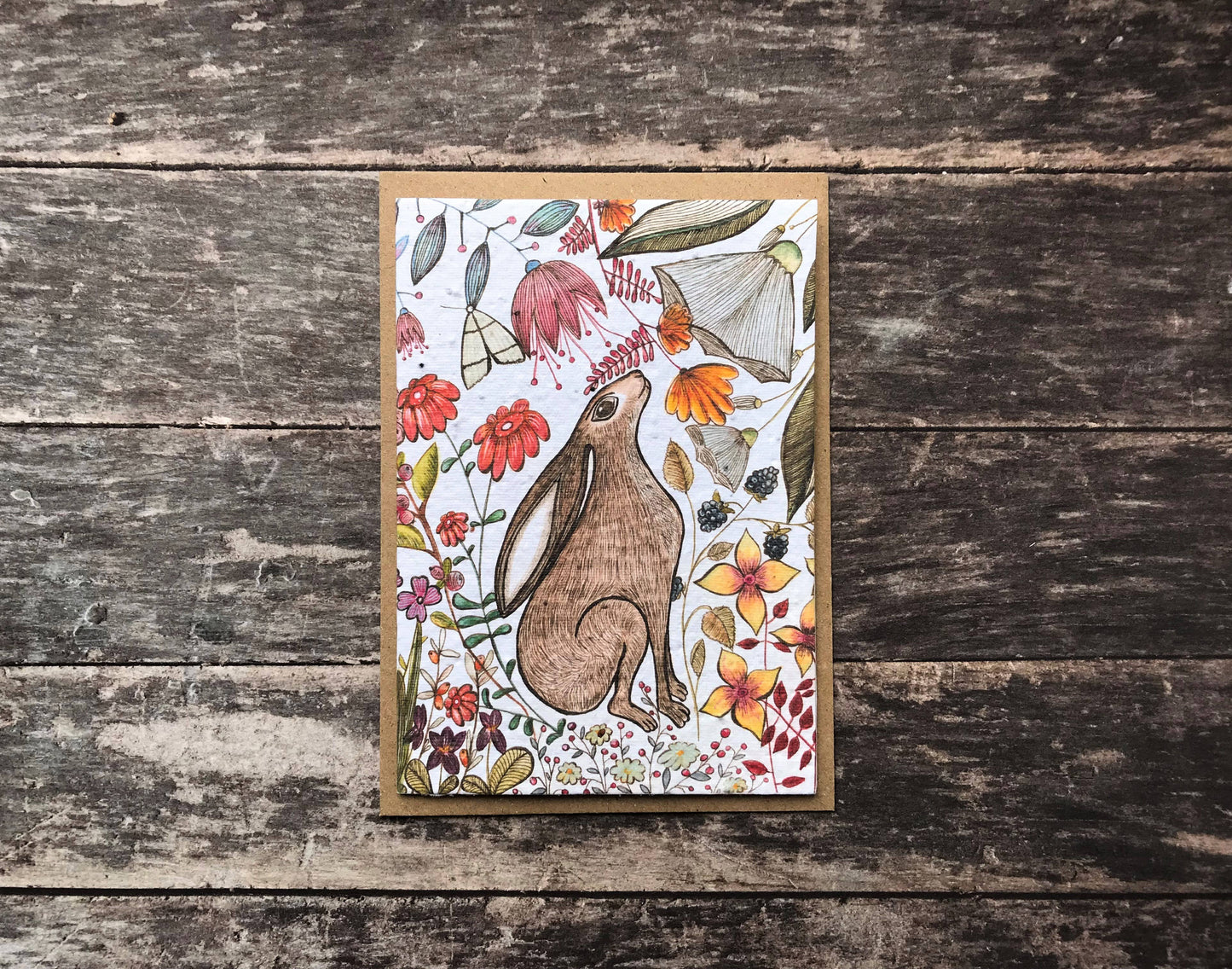 ‘Harriet Hare’ Plantable Blank Greeting Card