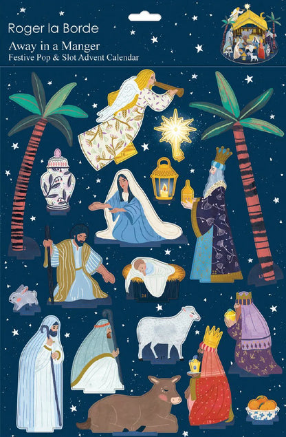 Away In A Manger Pop & Slot 3D Advent Calendar