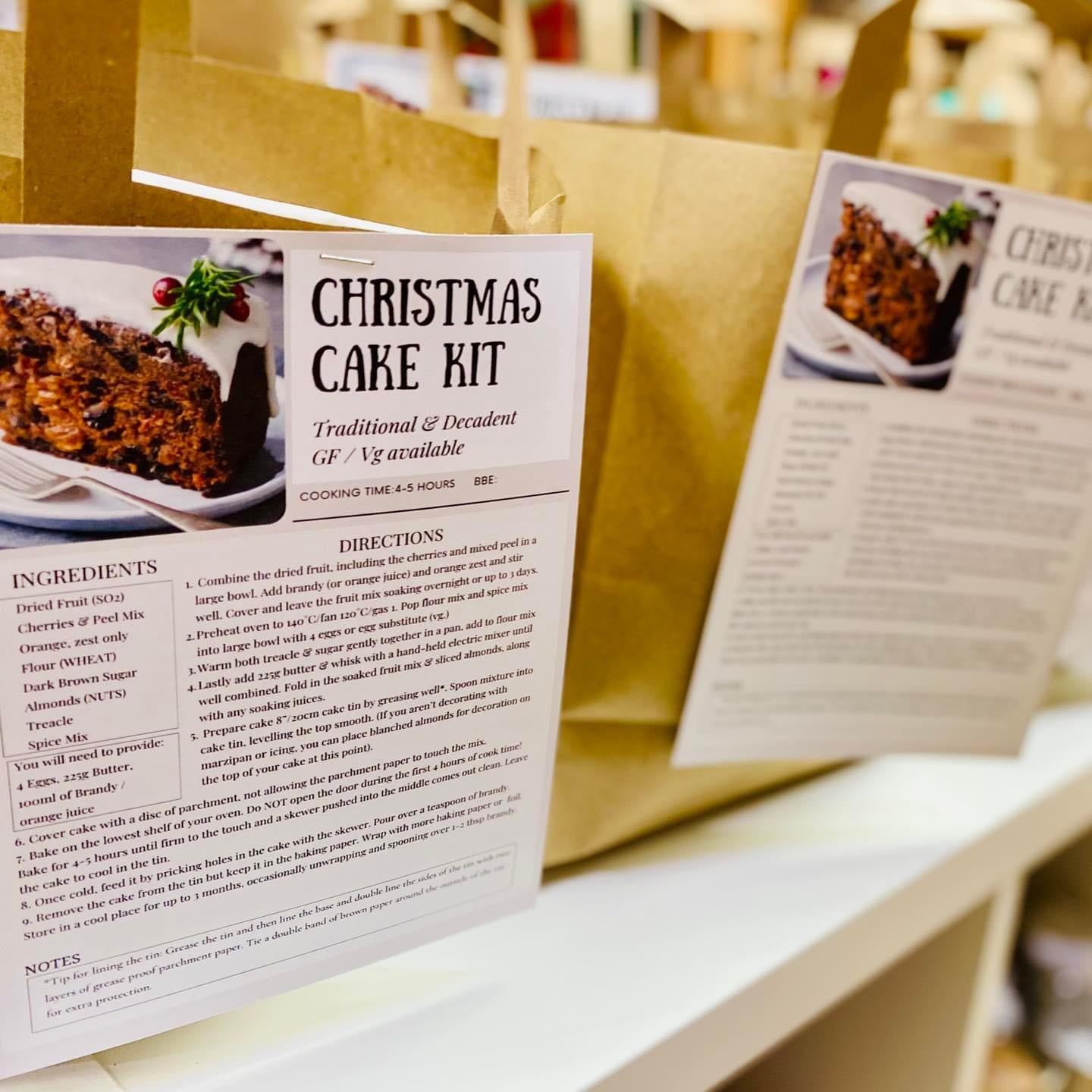 Christmas Cake Kit - Gluten Free / Vegan Available