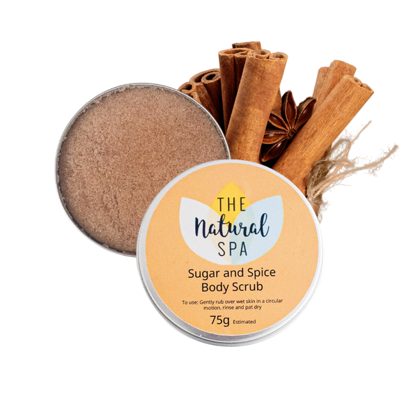 Sugar and Spice Body Scrub - Travel Size with Tin 75g