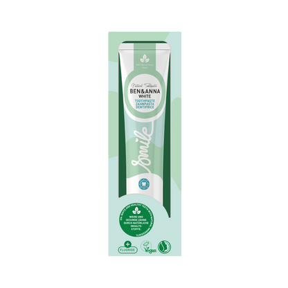 Ben & Anna Toothpaste Tube - White with Fluoride