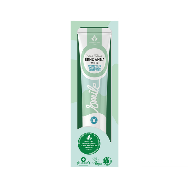 Ben & Anna Toothpaste Tube - White with Fluoride