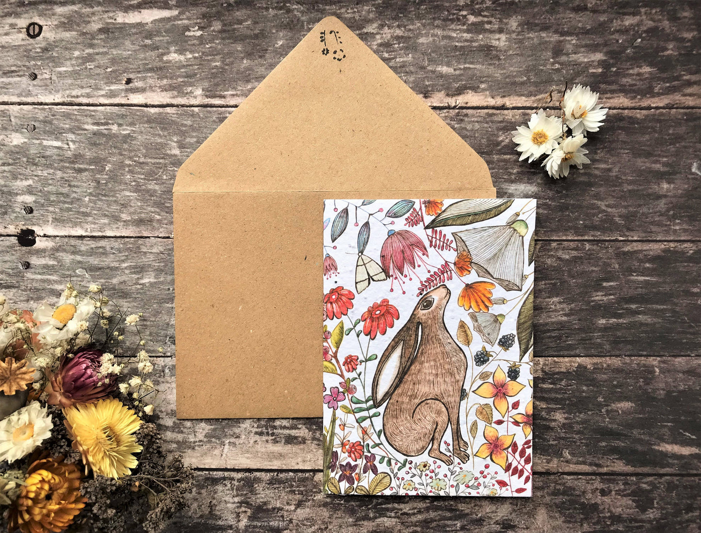 ‘Harriet Hare’ Plantable Blank Greeting Card