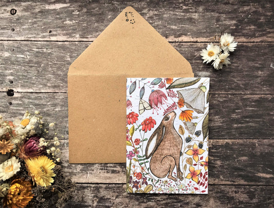 ‘Harriet Hare’ Plantable Blank Greeting Card