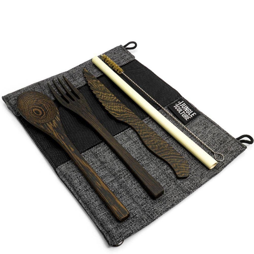 Upcycled Sustainable Wooden Cutlery Set