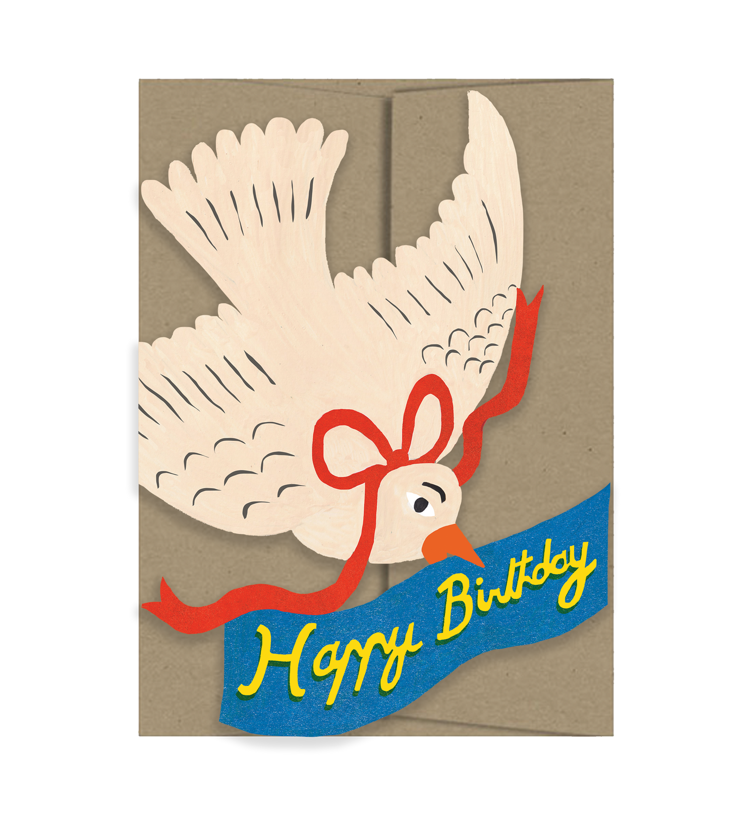 Happy Birthday Bird with Bow