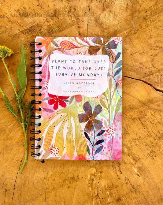 Plans to Take Over The World Pocket Lined Journal