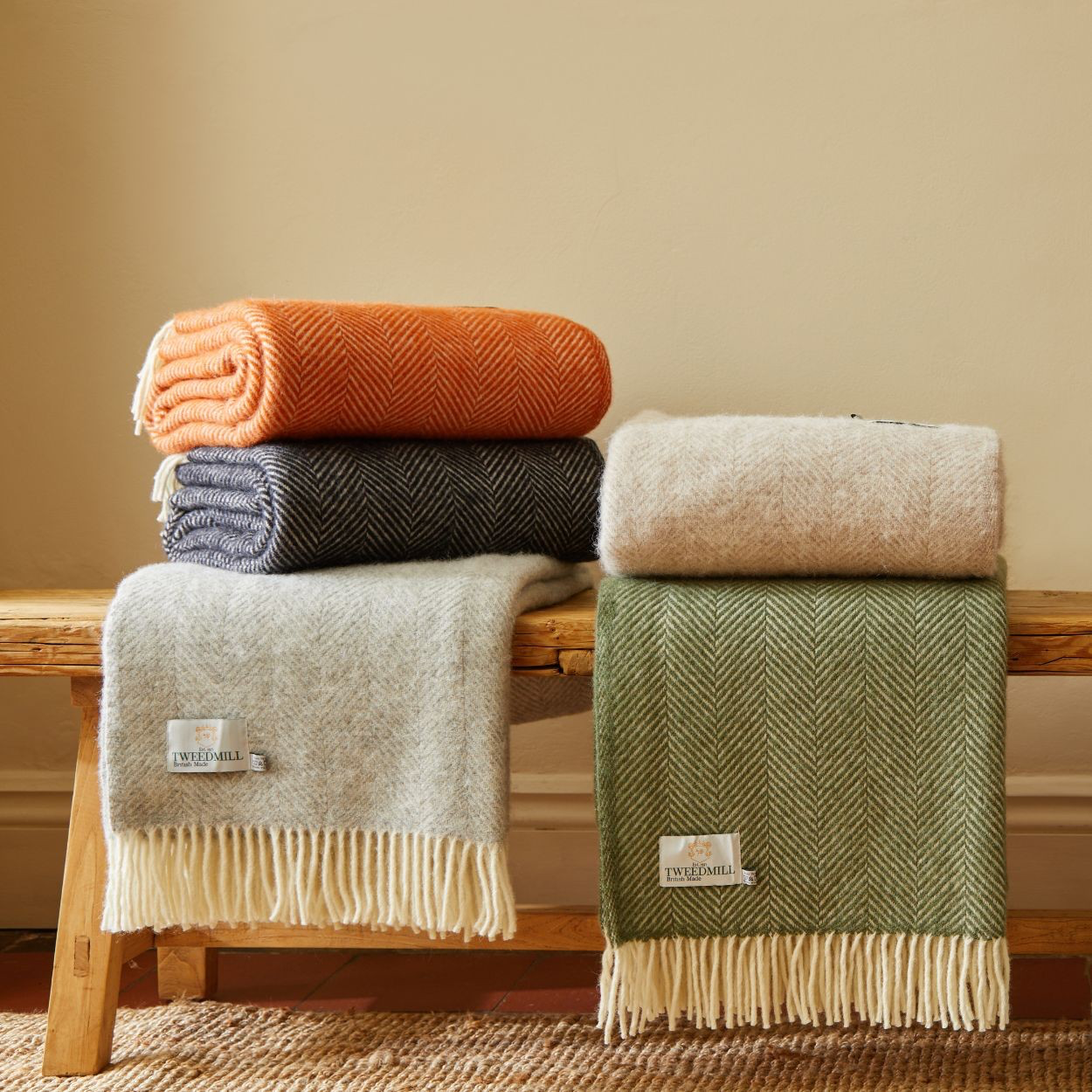 Tweedmill Pumpkin Wool Knee Blanket